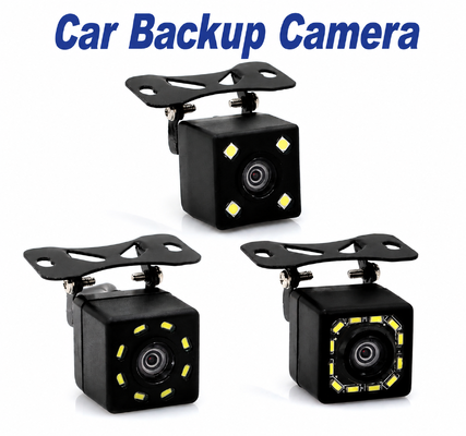 Kamera Mundur Mobil Universal KINGCROWN 720P 1080P AHD IP68 Tahan Air HD Kamera Bantuan Parkir Penglihatan Malam LED